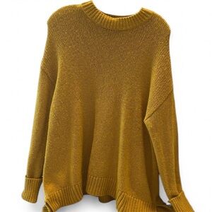 BDG Mustard Yellow Mock-Neck Long Sweater